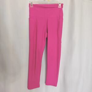 Old Navy Women Active Powersoft M Tall Pink Leggings Pockets